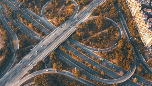 飞图部落-航拍-交通-车-立交桥 图片素材