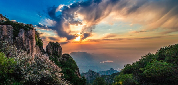 风光-泰山-日出-日出-霞光 图片素材