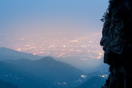 夜景-风光-泰山-山-泰山 图片素材