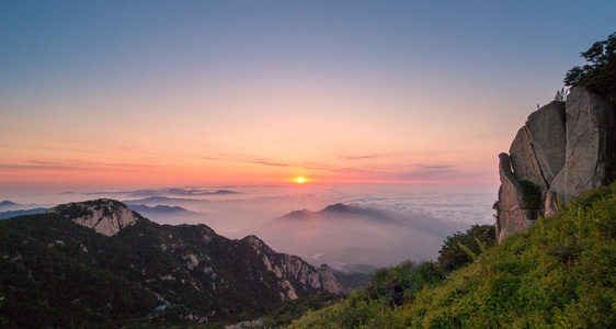风光-泰山-日出-云海-风光 图片素材