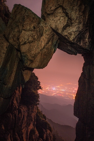 泰山-风光-夜景-夜景-泰山 图片素材