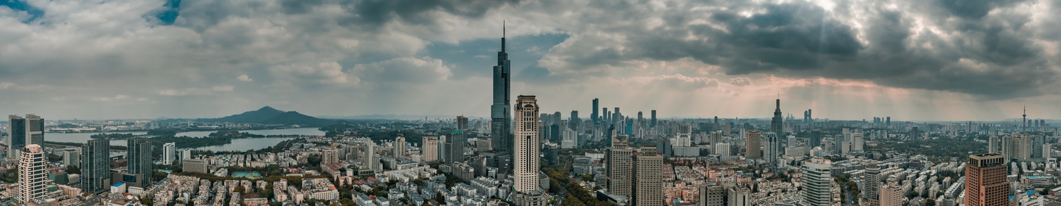 航拍-南京-紫峰大厦-看你的城市-城市 图片素材