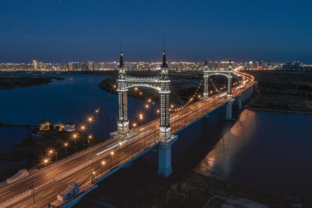 风光-旅行-夜景-建筑-桥 图片素材