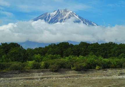火山-旅行-风光-图一乐-勘察加 图片素材