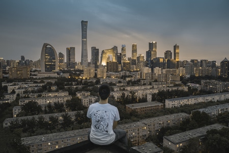 艺术风光-人像-北京-中国爬楼联盟-夜景 图片素材