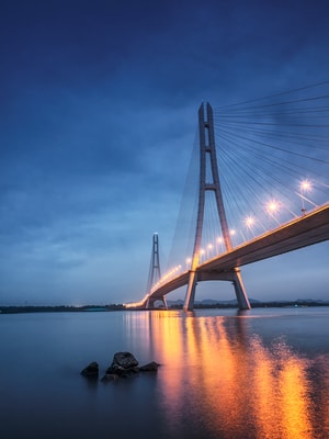 长江三桥-南京-夜景-长江三桥-桥 图片素材