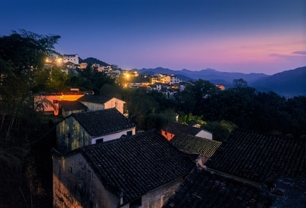 皖南-山村-山村-房屋-风景 图片素材