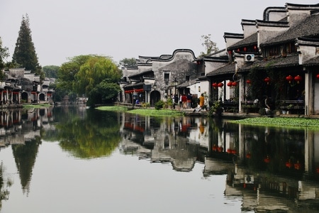 旅行-街头-河-河流-河水 图片素材