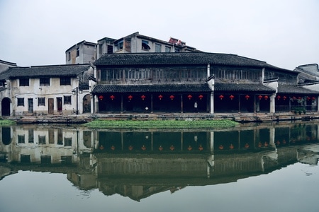 旅行-街头-河-河流-河水 图片素材