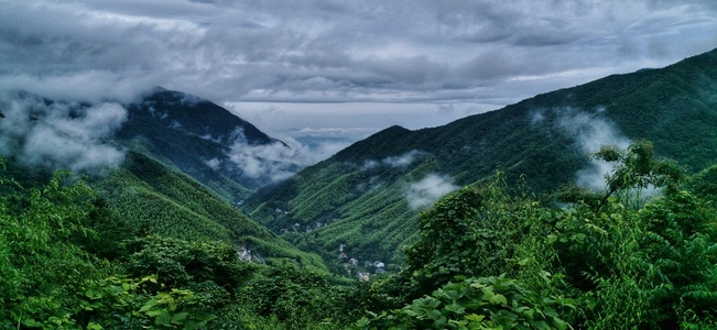 湖州市-山-云雾-风光-自然风光 图片素材