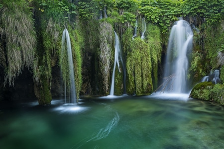 克罗地亚-十六湖-瀑布-十六湖-瀑布 图片素材