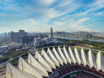 航拍-无人机航拍-俯瞰-建筑-城市 图片素材