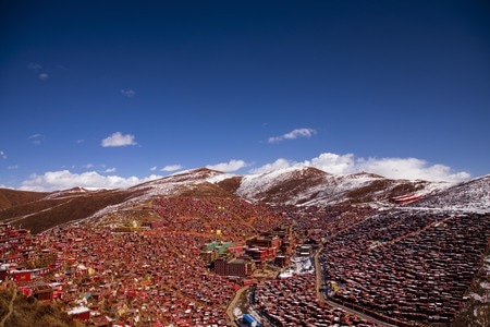 摄影-旅拍-色达-风光-风景 图片素材