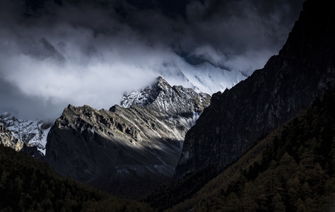 旅行-山峰-天空-雪山-风光 图片素材