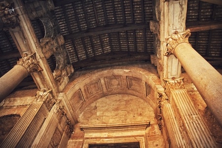 旅行-意大利-罗马-万神殿-古迹 图片素材