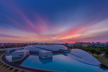 上海光源-夜景-科技-建筑群-城市风光 图片素材