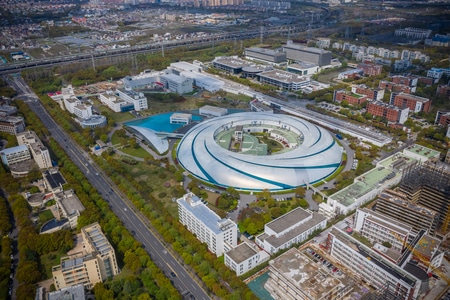 商用素材-上海光源-航拍图片-上海浦东-你好2020 图片素材