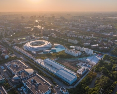 航拍-科技-建筑群-城市风光-上海光源 图片素材