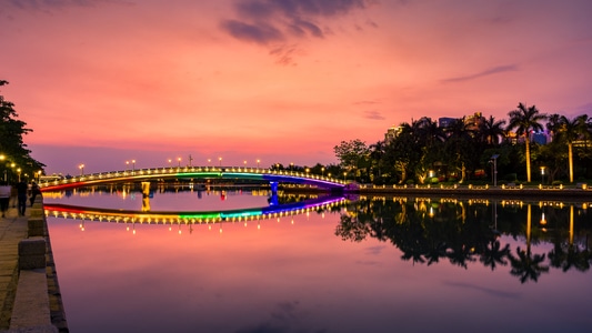 夜色-城市风光-看你的城市-天空-色彩 图片素材