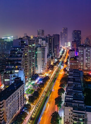 车流-建筑-厦门-城市风光-城市 图片素材