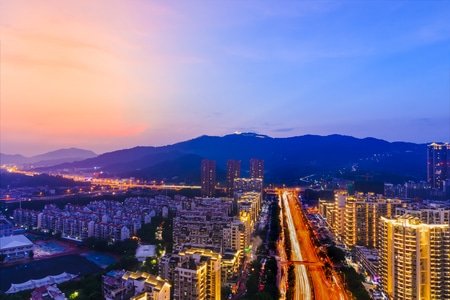 风光-色彩-城市-城市风光-厦门 图片素材