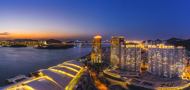 风光-日落-夏天-建筑-厦门 图片素材