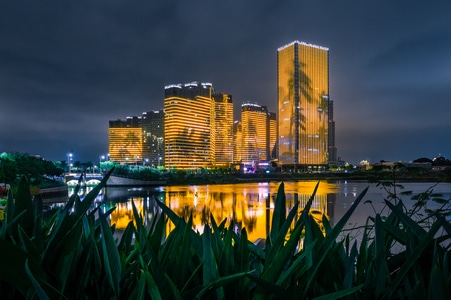 地标-蓝调-夜景-城市夜景-城市风光 图片素材