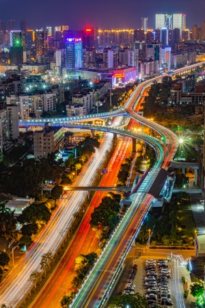 厦门-城市风光-城市-风光-夜景 图片素材