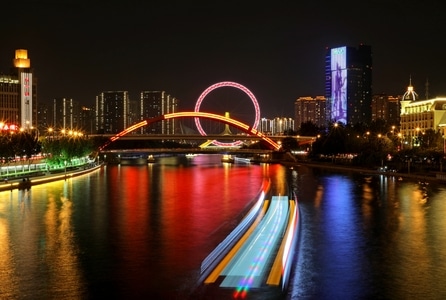 城市色彩-我要上封面-建筑-大厦-夜景 图片素材