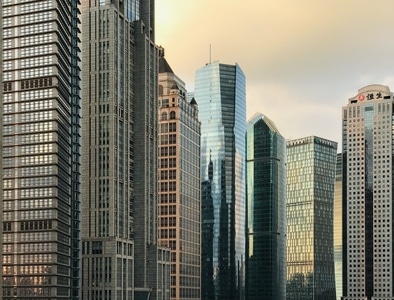 上海-建筑-城市-手机摄影-玻璃 图片素材