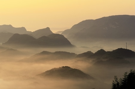 长宁-风光-光影-山-山脉 图片素材