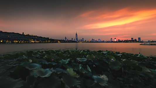 风光-日落-南京-风景-风光 图片素材
