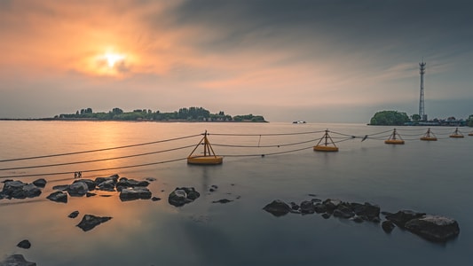 洪泽湖-日落-湖-湖泊-洪泽湖 图片素材