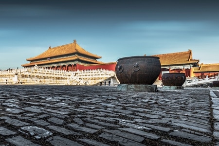 旅拍-冬季-故宫-建筑-鼎 图片素材