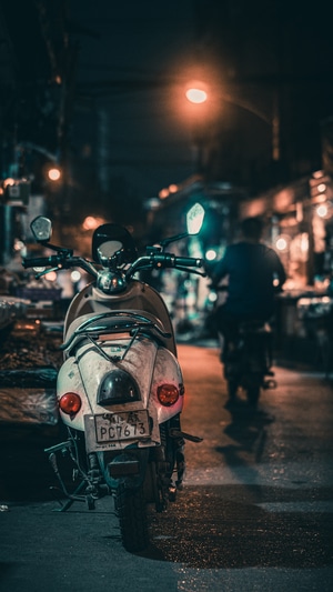 成都-人文-街拍-扫街-小摩托 图片素材