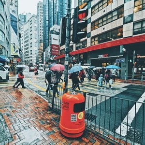 旅行-香港-胶片-街道-房屋 图片素材