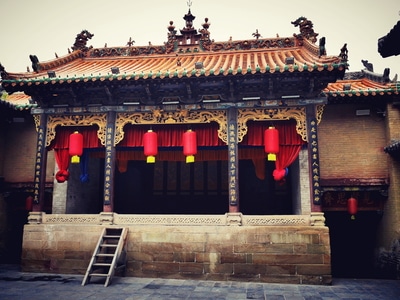 色彩-民居-建筑-戏台-建筑 图片素材
