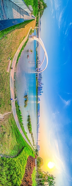 摄影-南宁-邕江-南宁大桥-天空 图片素材