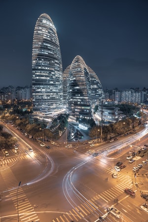风景-城市-北京-风光-银河soho 图片素材