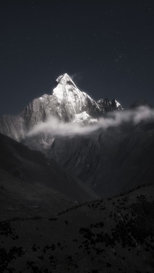 自然-风光-云雾-意境-雪山 图片素材