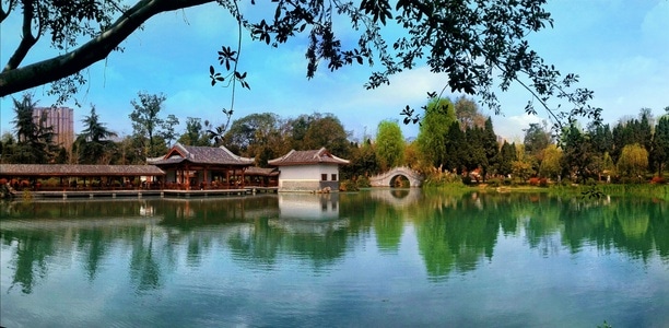 手机摄影-风光-南郊公园-风景-湖 图片素材