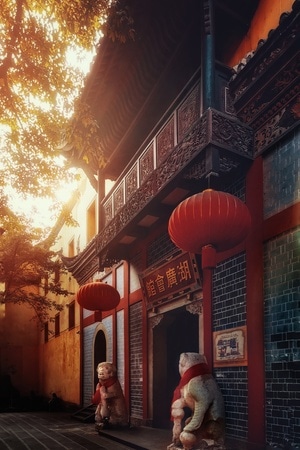 手机摄影-宅家-古建筑-湖广会馆-雕塑 图片素材