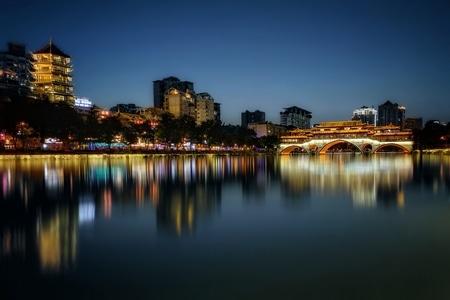 敬【尘世烟火】-手机摄影-夜刚好-夜景-河面 图片素材