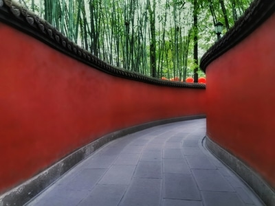 你好2020-手机摄影-武侯祠-道路-墙 图片素材