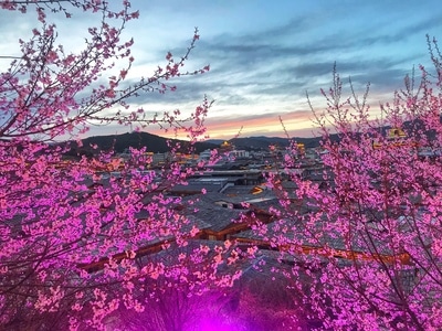 迪庆藏族自治州-艺术风光-夕阳-纪实-风景 图片素材