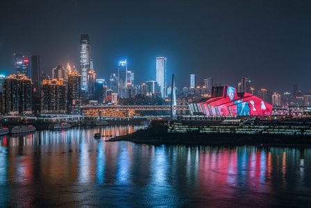 夜景-风光-楼房-重庆-城市 图片素材