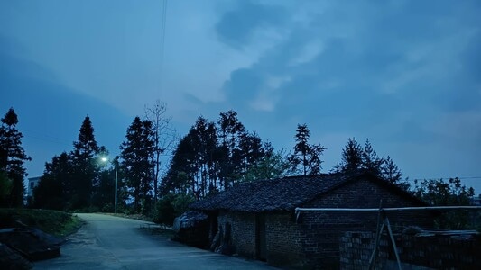 落日-傍晚-入夜-晚安-风景 图片素材