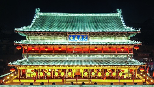 面-扫街-古城-古建筑-宫殿 图片素材