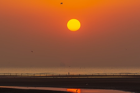 摄影-风光-小岛-美景-之夕阳西下 图片素材