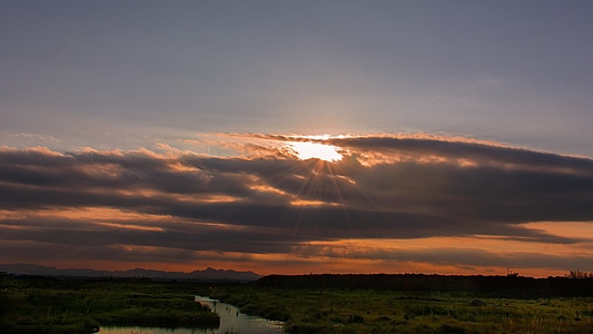 摄影-风光-小岛-美景-之夕阳西下 图片素材